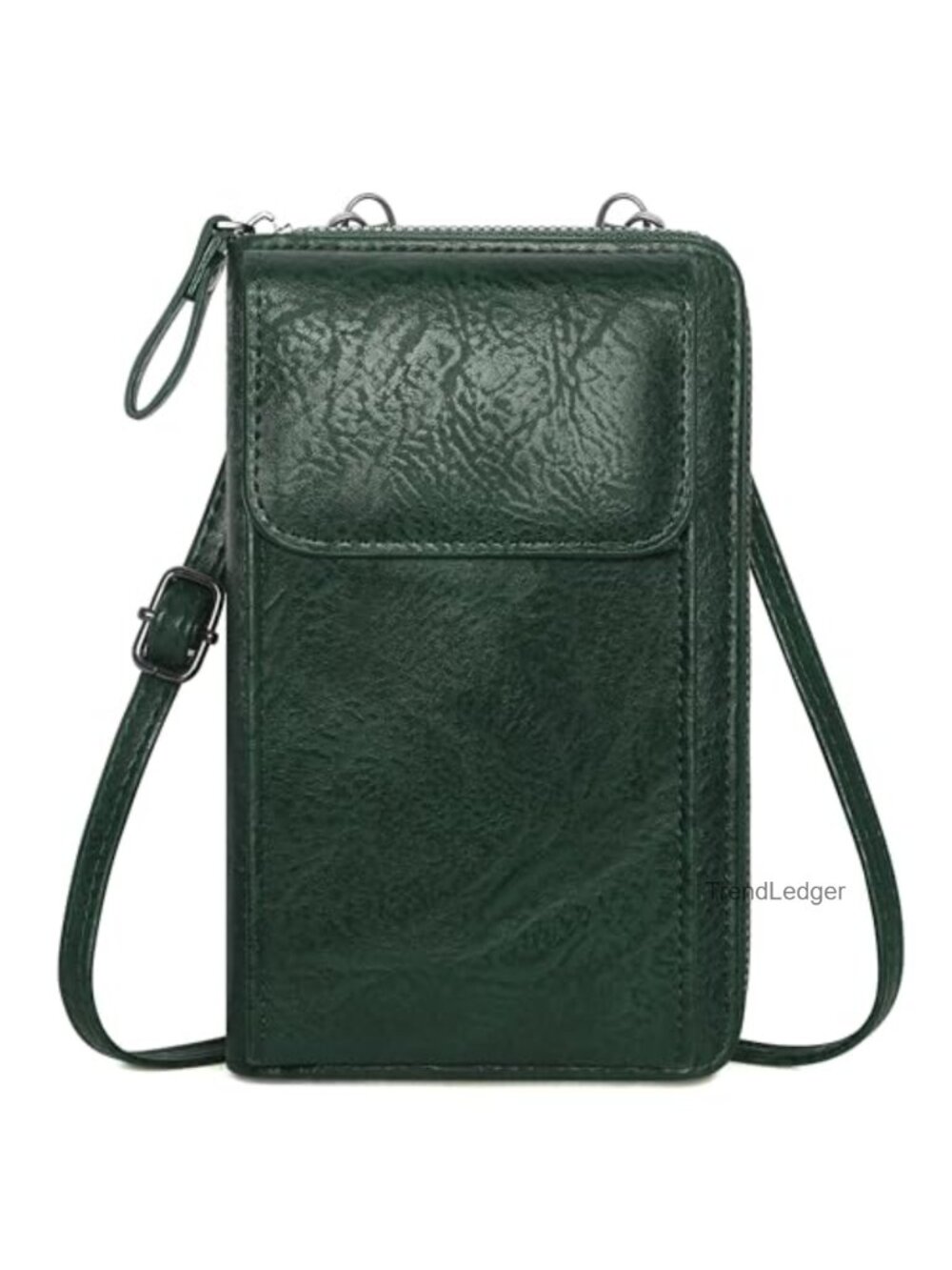 Small Crossbody Bag PU Leather Phone Purse Wallet Card Slots Adjustable Strap